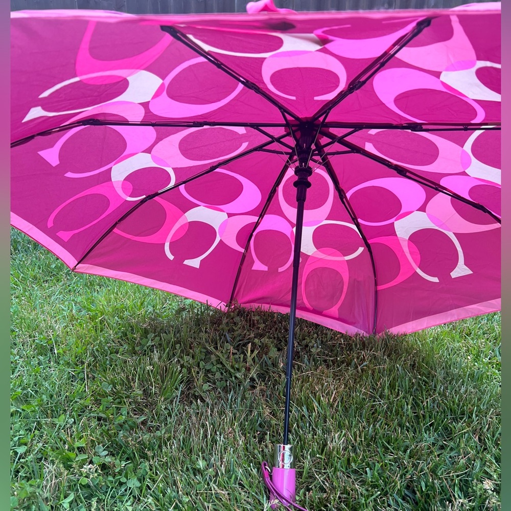 Pink Coach Umbrella